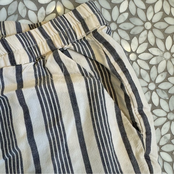 Women's Marine Layer Allison Pull On Pant, Blue/Blk Stripes, Size M - Picture 4 of 6